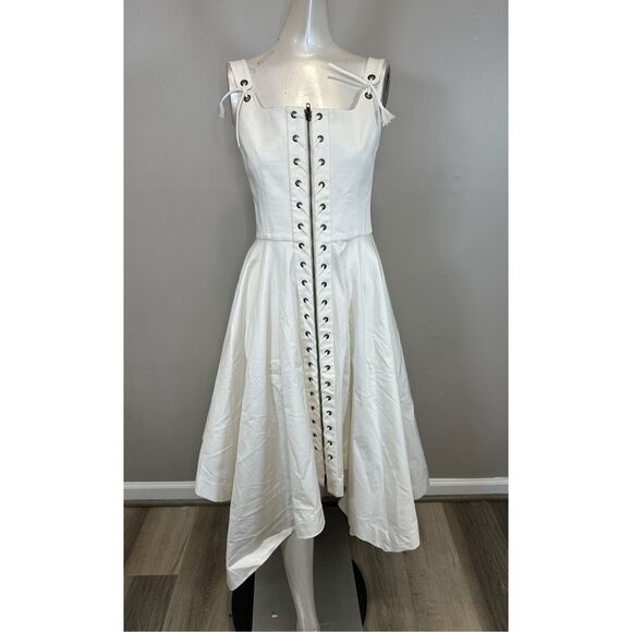 Monse Lacing Front Sleeveless Dress Size US2 $1290 - Picture 4 of 11